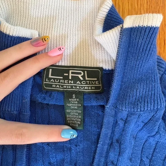 Ralph Laurn Athletic Zip-Up Sweater - Picture 4 of 8